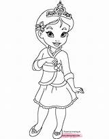 Coloring Pages Baby Belle Princess Disney Little Cinderella Girls Para Printable Colorear Fashion Drawing Imprimir Tablero Seleccionar Frog sketch template