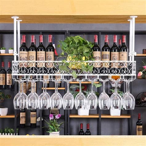 Beautifully Wine Accessory Hanging Wine Glass Rack Lower Cabinet High