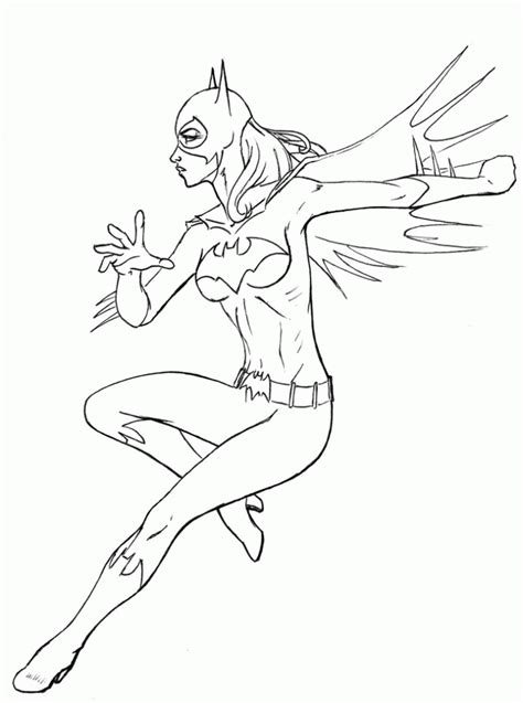 batgirl coloring page coloring home