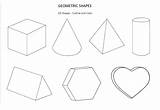 Coloring 3d Shapes Pages Geometric Printable Shape Polygon Diamond Print Getcolorings Color Getdrawings Geome sketch template