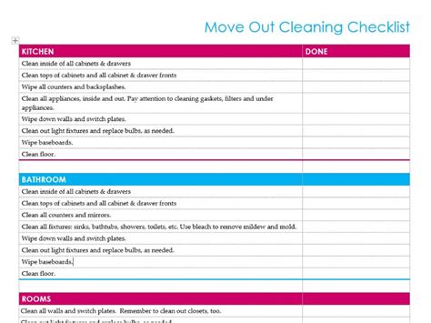 move  cleaning checklist printable shop fresh