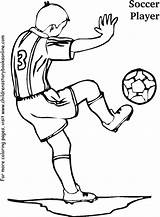 Soccer Player Coloring Pages Color Print Printable Kids Book Boys Birthday Books Coloringtop sketch template