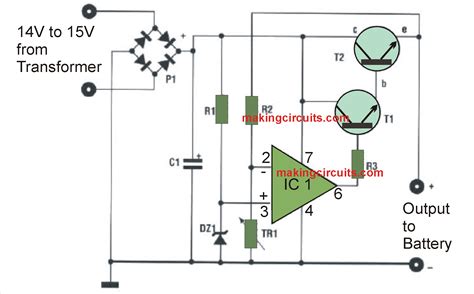 automatic  battery charger circuit