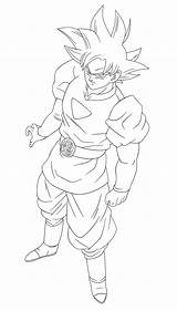 Instinct Dibujos Andrewdb13 Saiyan Lineart Artwork Instinto Anime Personajes Cobra sketch template