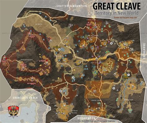 great cleave map   world mmo
