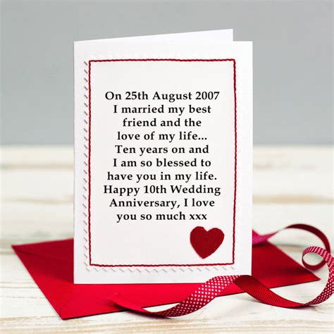 personalised wedding anniversary card  jenny arnott cards gifts notonthehighstreetcom