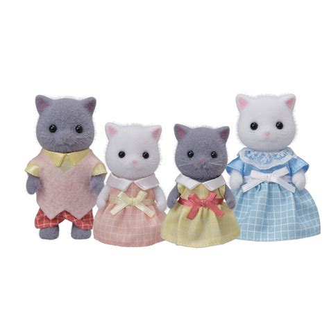 sylvanian families persian cat family  dolls house boutique