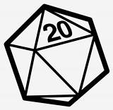 D20 Clipartkey 30kb sketch template