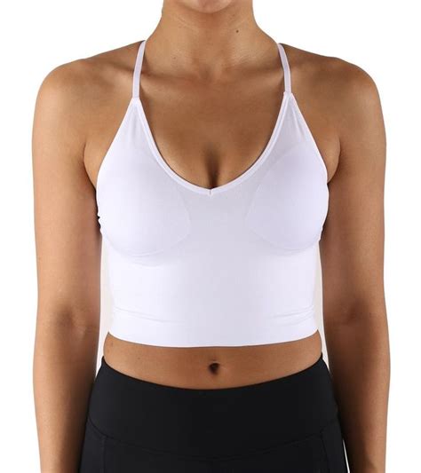 womens seamless crop bra top white bra tops tops crop top bra