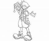 Coloring Sora Kingdom Hearts Pages Disney Arts Heart Animal Cartoon Fujiwara Yumiko Printable Popular sketch template