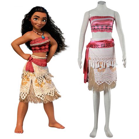 Moana Cosplay Costume Sexy Princess Costume Halloween Suit Movie Moana