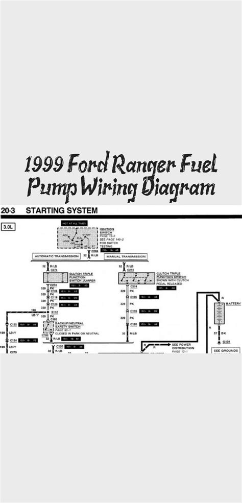 1999 Ford Ranger Fuel Pump Wiring Diagram In 2020 Ford