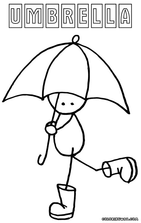 umbrella coloring pages coloring pages    print