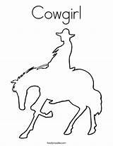 Cowgirl Coloring Pages Horse Print Outline Western Printable Cowboy Color Noodle Getcolorings People Popular Twistynoodle Twisty Comments Coloringhome sketch template