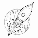 Coloring Spaceship Pages Starship Rocket Orbit Around Simple Designlooter Toddlers 230px 77kb Drawings sketch template