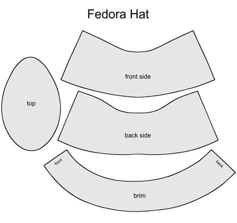 printable top hat pattern printablee leather hat pattern hat