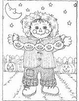 Scarecrow 101coloring sketch template