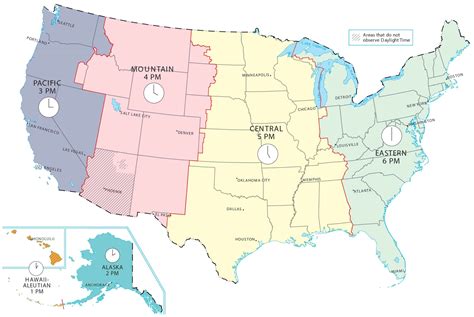 vector time zone map  usa  capital  cities whatsanswer