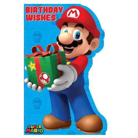 birthday wishes super mario bros birthday card  character brands