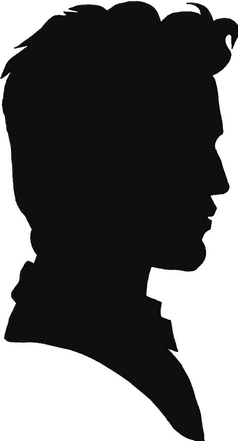 man face profile silhouette   man face profile