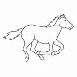 Cavalo Correndo Velocidade Corrida Tudodesenhos sketch template