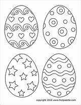 Printable Easter Eggs Egg Templates Coloring Pages Firstpalette Template Printables Crafts Colour Pattern Medium Craft Kids Colouring Paques Oeufs Coloriage sketch template