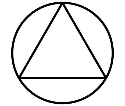 white triangle  circle geometry symbol posters  pointit
