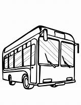Bus Coloring Stop Pages Getcolorings Color sketch template