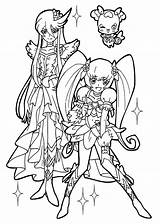 Coloring Pages Cure Girl Anime Pretty Cute Girls Giraffe Print Sailor Moon Princess Template sketch template
