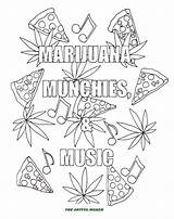 Coloring Weed Pages Marijuana Adult Leaf Printable Music Munchies Cannabis Pot Drawing Color Step Hemp Plant Getdrawings Popular Zoom Getcolorings sketch template