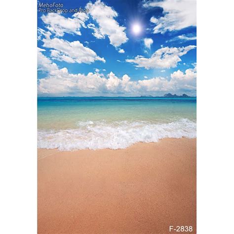 pemandangan alam latar belakang indah pantai laut fotografi backdrops portrait foto kain f 2838
