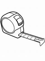 Tape Measure Colouring Coloring Pages Coloringpage Ca Colour Tools Check Category sketch template