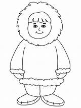 Inuit Eskimo Coloring Pages Boy Printable Countries People Print Template Kids Winter Craft Coloringhome Preschool Drawing Arctic Coloriage Esquimau Sketch sketch template