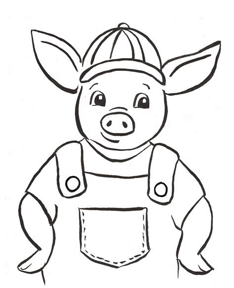 coloring page  pig  art starts  kids