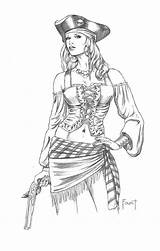 Pirate Coloring Pages Girl Woman Lady Tattoos Colorier Foust Tattoo Mitch Femme Coloriage Dessin Women Mitchfoust Everything Deviantart Drawing Pirata sketch template