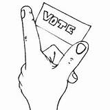 Coloring Pages Vote Elections Surfnetkids sketch template