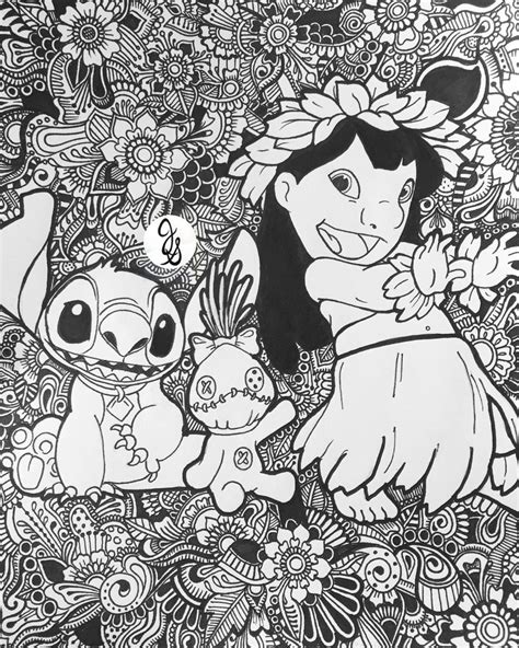 fresh stitch disney christmas coloring pages