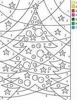 Zahlen Malen Weihnachten Ausmalbilder sketch template