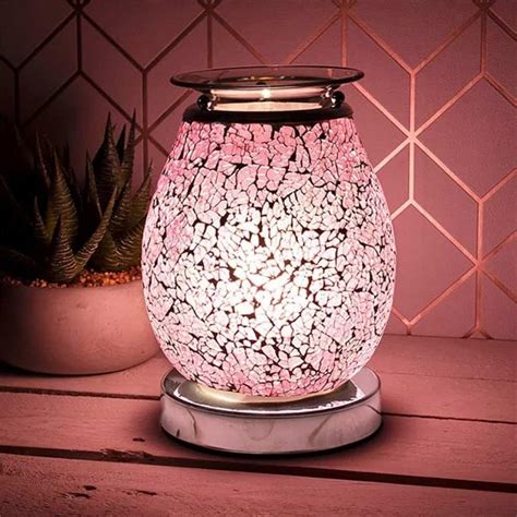 pink flower mosaic aroma lamp allens