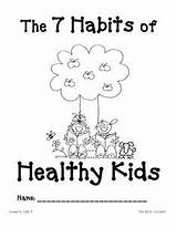 Habits Kids Healthy Seven Habit Printables Book Coloring Worksheet Pages Proactive Covey Happy Leader School Printable Sean Preschool Kindergarten Activities sketch template