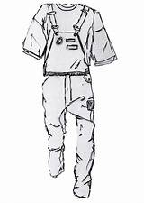 Dungarees sketch template