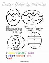 Easter Coloring Color Number Worksheet Noodle Print Tracing Twistynoodle Favorites Login Built Add California Usa sketch template