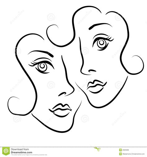 Lesbian Couple Clip Art 2 Stock Illustration Illustration Of Feminine