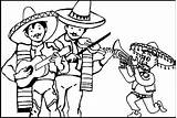 Mariachi Coloringpagesfortoddlers Mexican sketch template