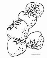 Coloring Strawberry Pages Printable Strawberries Fruit Food Color Cute Sheets Book Simple Fresh Fruits Raisingourkids Sheet Print Adult Colouring Objects sketch template