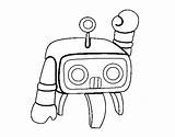 Waving Android Coloring Coloringcrew sketch template