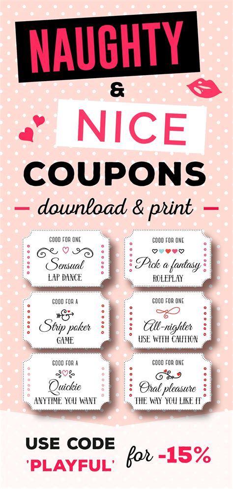 Naughty Coupon Book For Him Love Coupon For Him Sex Coupon Etsy