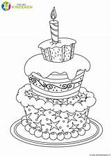 Taart Kleurplaat Verjaardag Kleurplaten Taarten Kaarsen Tort Afbeeldingsresultaat Urodzinowy Kolorowanka sketch template