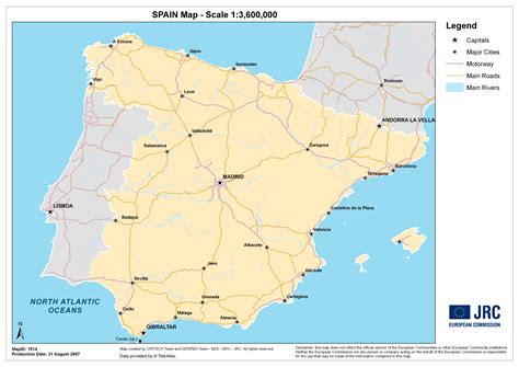 large detailed map  spain spain large detailed map vidianicom maps   countries