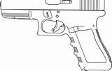 Coloring Handgun Designlooter Gun Draw sketch template
